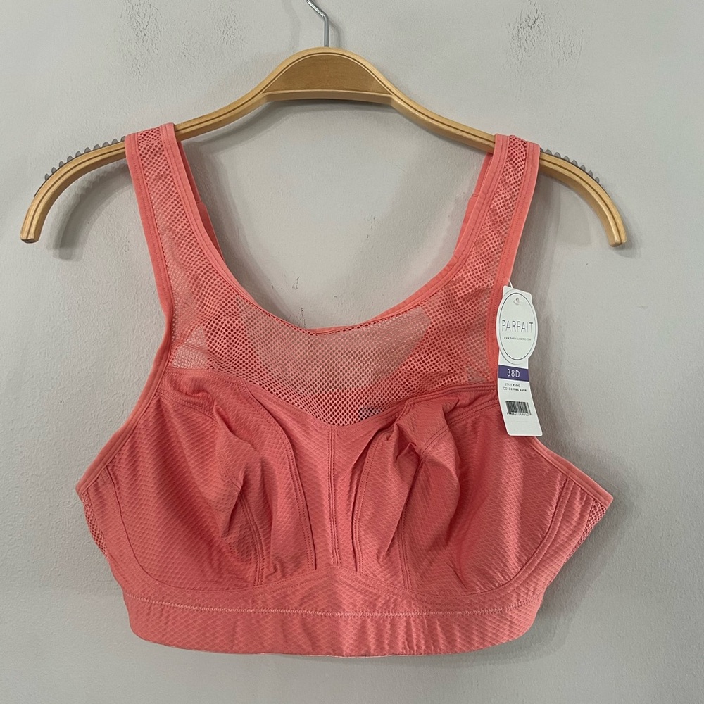 NEW PARFAIT Active Parfait Wireless Unlined Sport Bra Size: 38 D